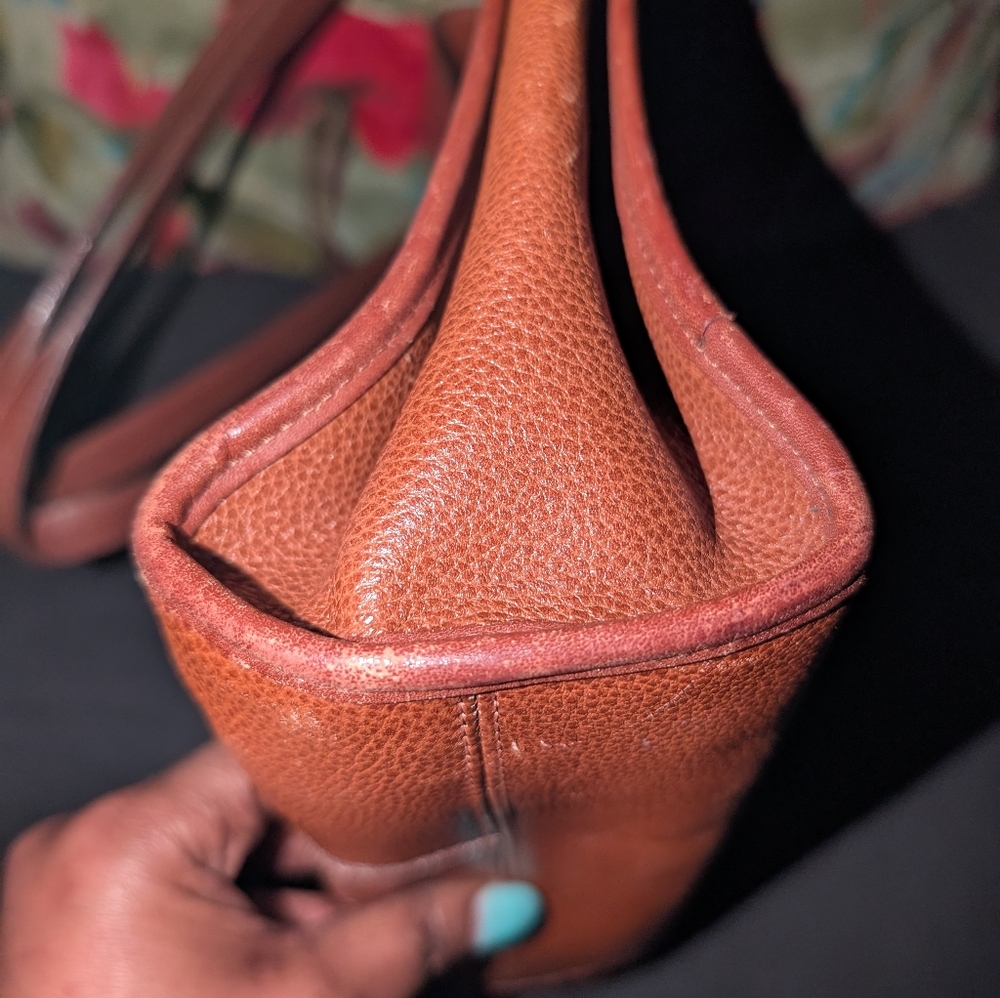 YSL Brown Leather Tote/Shoulder Bag - Picture 7 of 13